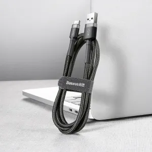Kábel USB na USB-C Baseus Cafule 2A 3m (šedo-čierny) 020107