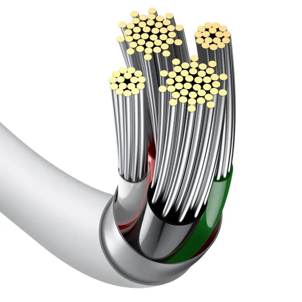 Kábel USB na Lightning Baseus Superior Series, 2,4 A, 2 m (biely) 026223