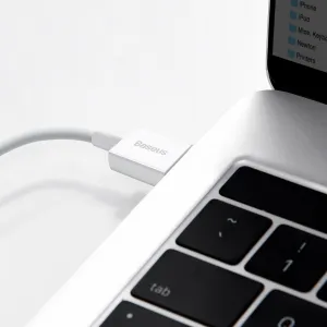 Kábel USB na Lightning Baseus Superior Series, 2,4 A, 2 m (biely) 026223