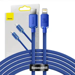 Kábel USB-C do Lightning Baseus Crystal Shine, 20W, PD, 2m (niebieski) 030331