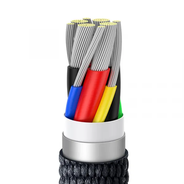 Baseus Crystal Shine Series USB-C / USB-C 100W 2m nabíjací / dátový kábel, čierny