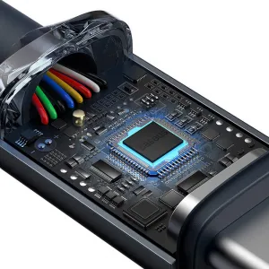 Baseus Crystal Shine Series USB-C / USB-C 100W 2m nabíjací / dátový kábel, čierny