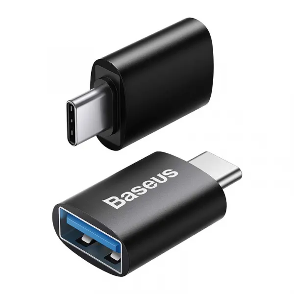 Baseus Ingenuity USB-C na USB-A adaptér, OTG (čierny) 031665