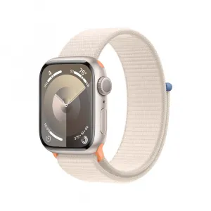 Apple Watch Series 9 GPS 41mm Starlight Aluminium Case with Starlight Sport Loop MR8V3QC/A
