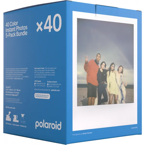 Polaroid Color film for 600 5-pack