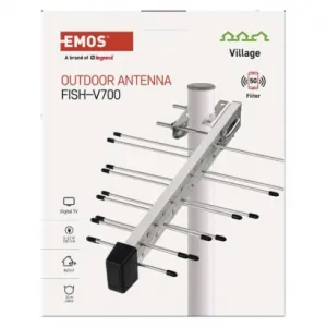EMOS Anténa univerzálna VILLAGE FISH–V700, DVB-T2, DAB, filter LTE/4G/5G
