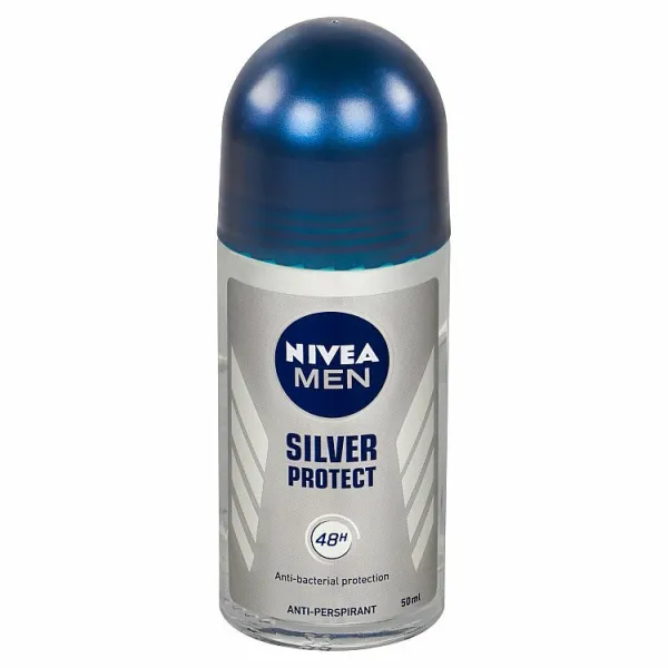 Nivea Men Silver Protect guličkový antiperspirant pre mužov 50 ml
