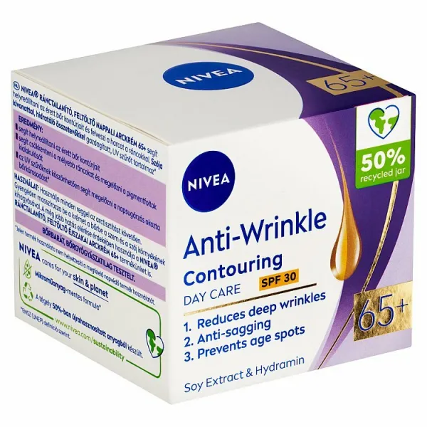 NIVEA Anti-Wrinkle Contouring denný krém spevňujúci kontúry tváre SPF 30 65+ 50 ml