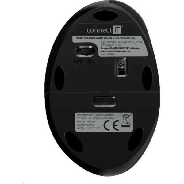 CONNECT IT FOR HEALTH LADIES ergonomická vertikálna myš, bezdrôtová