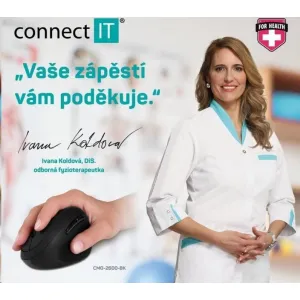 CONNECT IT FOR HEALTH LADIES ergonomická vertikálna myš, bezdrôtová