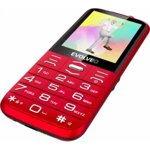 Evolveo EasyPhone XO, mobilný telefón pre seniorov s nabíjacím stojanom, červený EP-630-XOR