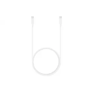 Originál kábel Samsung USB-C/USB-C 1.8m - Biely, EP-DX510JWE