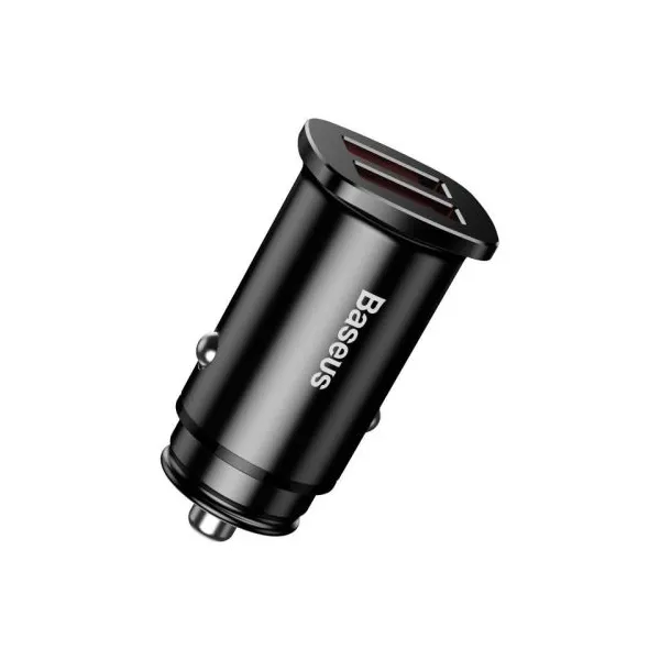Baseus Square 2xUSB QC3.0 5A 30W nabíjačka do auta (čierna) 018455