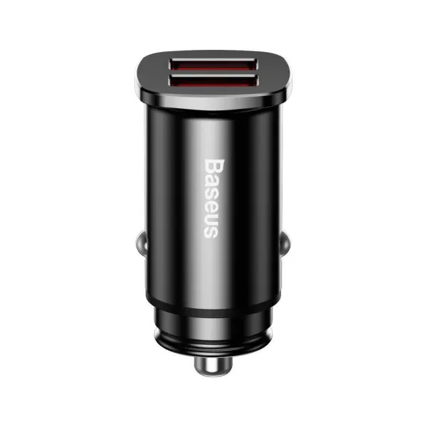 Baseus Square 2xUSB QC3.0 5A 30W nabíjačka do auta (čierna) 018455