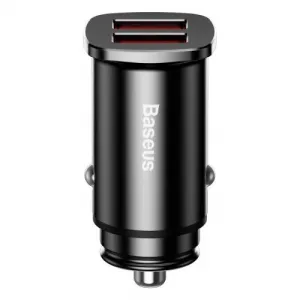Baseus Square 2xUSB QC3.0 5A 30W nabíjačka do auta (čierna) 018455