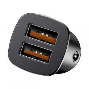 Baseus Square 2xUSB QC3.0 5A 30W nabíjačka do auta (čierna) 018455