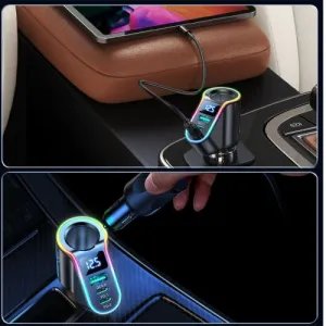 Joyroom nabíjačka do auta JR-CL21, 4v1, 1x USB QC3.0, 2x USB-C PD 150W (čierna) 044731