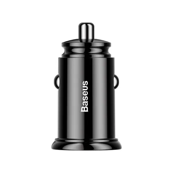 Baseus Circular 2xUSB QC3.0 5A 30W nabíjačka do auta (čierna) 017493