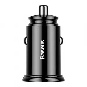 Baseus Circular 2xUSB QC3.0 5A 30W nabíjačka do auta (čierna) 017493