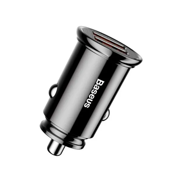 Baseus Circular 2xUSB QC3.0 5A 30W nabíjačka do auta (čierna) 017493