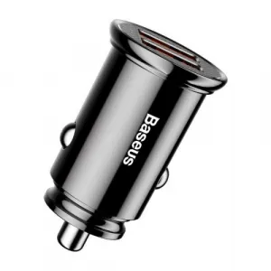 Baseus Circular 2xUSB QC3.0 5A 30W nabíjačka do auta (čierna) 017493