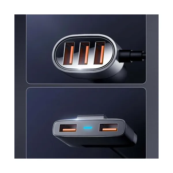 Joyroom JR-CL03 5xUSB nabíjačka do auta (čierna) 044897