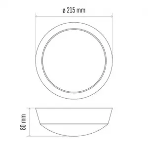 EMOS Lighting LED prisadené svietidlo ZURI s pohyb. senz., kruhové č/b 14W n.b.