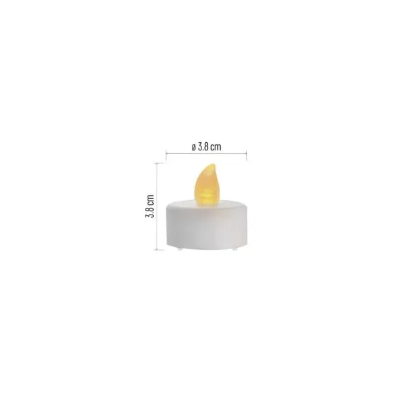 EMOS Lighting LED dekorácia – 6x čajová sviečka biela, 6x CR2032, vnútorná, vintage