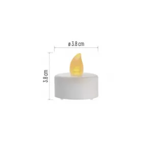 EMOS Lighting LED dekorácia – 6x čajová sviečka biela, 6x CR2032, vnútorná, vintage