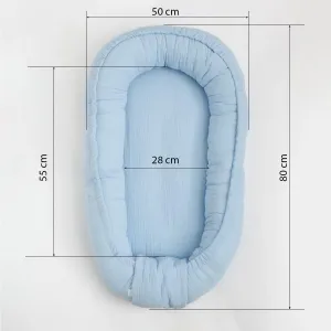 Mušelínové hniezdočko pre bábätko New Baby biela