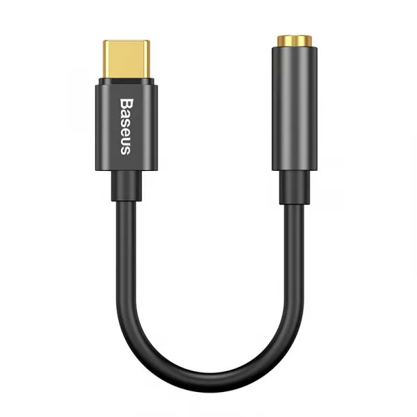 Baseus L54 USB-C + 3,5 mm mini jack audio adaptér (čierny) 020121