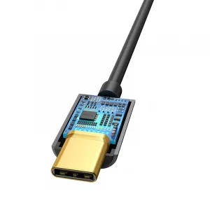 Baseus L54 USB-C + 3,5 mm mini jack audio adaptér (čierny) 020121