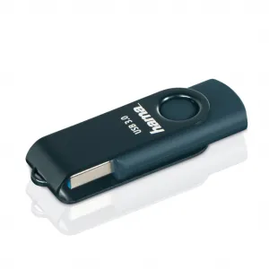 Hama USB 3.0 Flash Drive Rotate,128 GB, 70 MB/s, petrolejová modrá 85235110