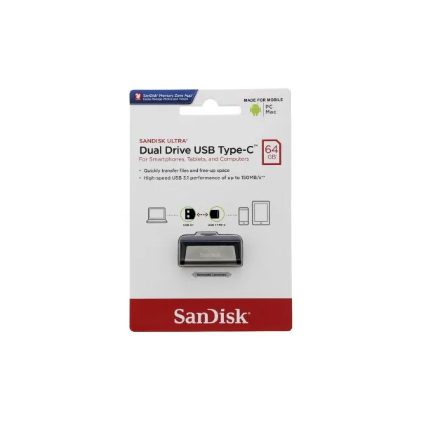 USB flash disk SanDisk Ultra Dual Drive 64GB SDDDC2-064G-G46
