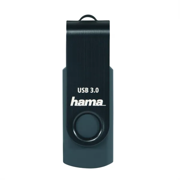 Hama USB 3.0 Flash Drive Rotate,128 GB, 70 MB/s, petrolejová modrá 85235110