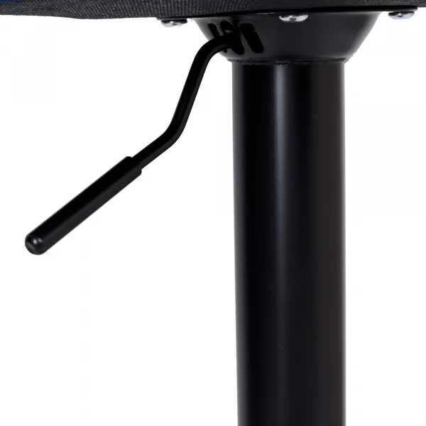 Arako Black graphite Velvet bar hocker