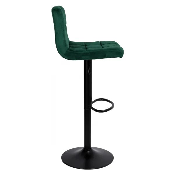 Arako Black dark green Velvet bar hocker