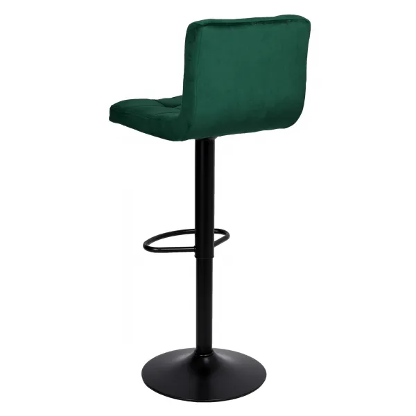 Arako Black dark green Velvet bar hocker
