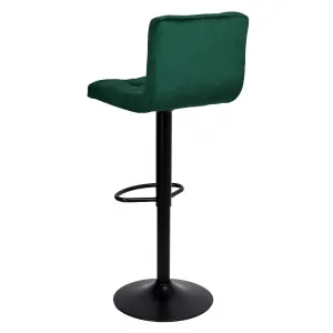Arako Black dark green Velvet bar hocker