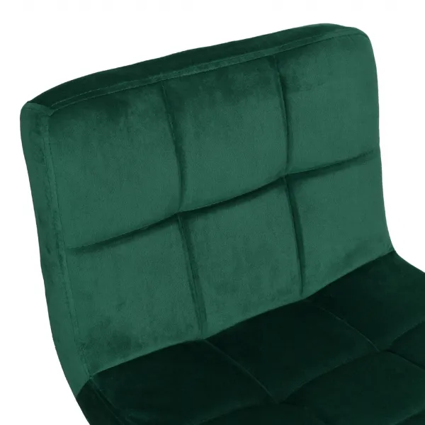 Arako Black dark green Velvet bar hocker