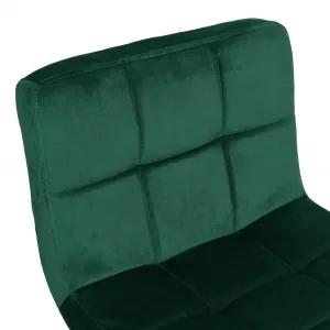 Arako Black dark green Velvet bar hocker