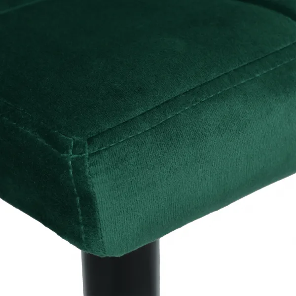Arako Black dark green Velvet bar hocker