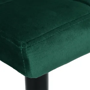 Arako Black dark green Velvet bar hocker