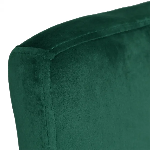 Arako Black dark green Velvet bar hocker