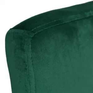 Arako Black dark green Velvet bar hocker