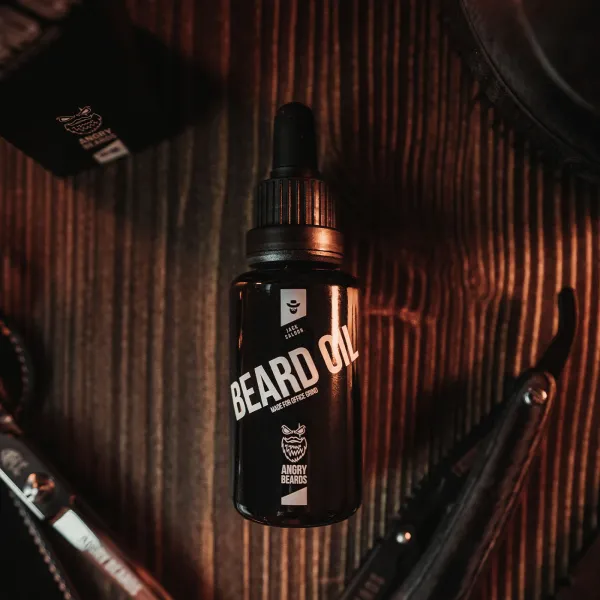 Olej na bradu a fúzy 30 ml Angry Beards Balenie: Jack Saloon 30 ml