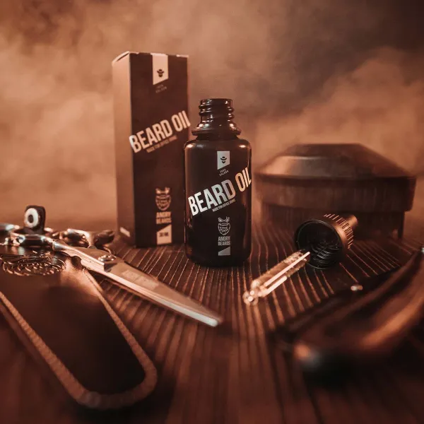 Olej na bradu a fúzy 30 ml Angry Beards Balenie: Jack Saloon 30 ml