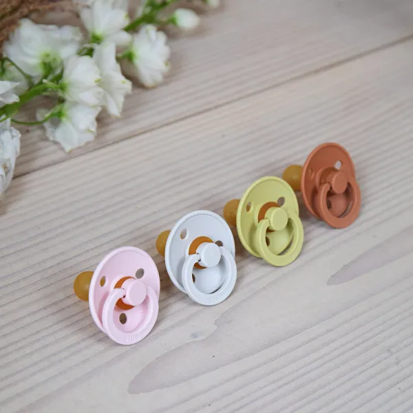 Cumlíky BIBS Colour okrúhle veľkosť 1 Coral-Ruby