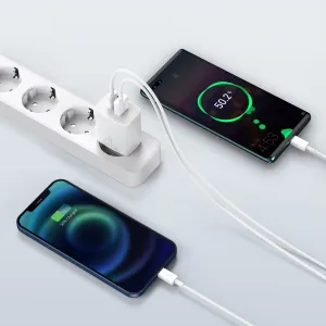 Kompaktná rýchlonabíjačka Baseus USB+ USB-C 20 W - biela