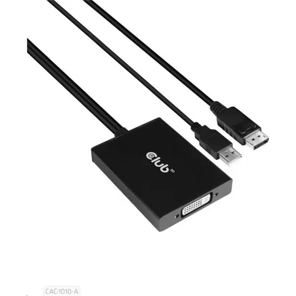 Club 3D Club3D Adaptér aktivní DisplayPort na Dual Link DVI-D, USB napájení, 60cm, HDCP off, pro Apple Cinema displeje